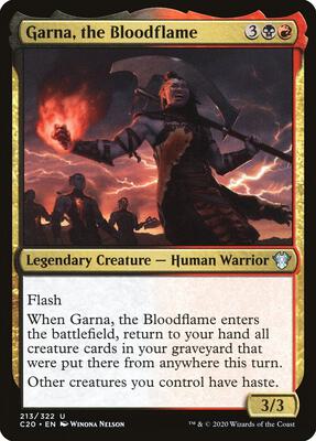 Garna, the Bloodflame card from Commander 2020