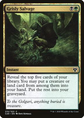 Grisly Salvage card from Commander 2020