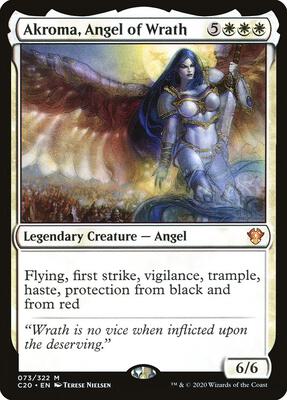 Akroma, Angel of Wrath card from Commander 2020