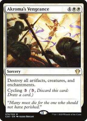 Akroma's Vengeance card from Commander 2020