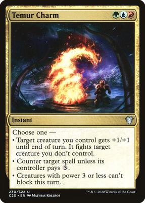 Temur Charm card from Commander 2020