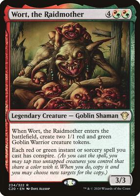 Wort, the Raidmother card from Commander 2020