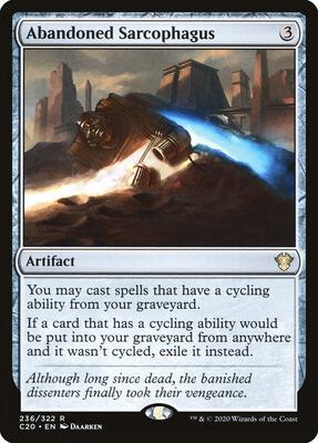 Abandoned Sarcophagus card from Commander 2020