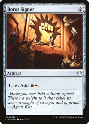 Boros Signet card from Commander 2020