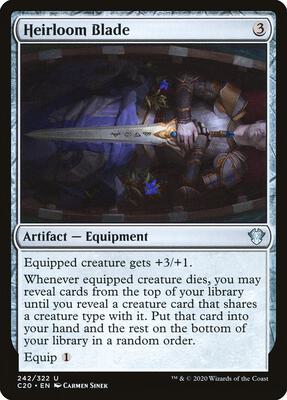 Heirloom Blade card from Commander 2020