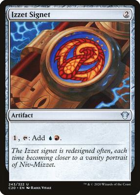 Izzet Signet card from Commander 2020