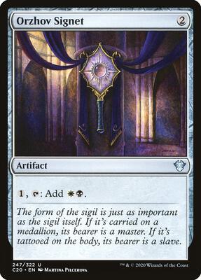 Orzhov Signet card from Commander 2020