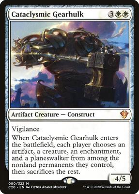 Cataclysmic Gearhulk card from Commander 2020
