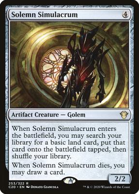 Solemn Simulacrum card from Commander 2020