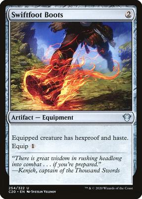 Swiftfoot Boots card from Commander 2020