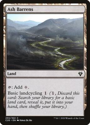 Ash Barrens card from Commander 2020