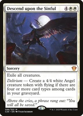 Descend upon the Sinful card from Commander 2020