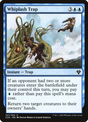 Whiplash Trap card from Commander 2020