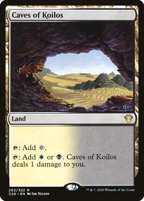Caves of Koilos card from Commander 2020