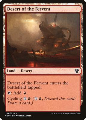 Desert of the Fervent card from Commander 2020