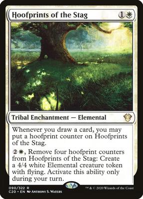 Hoofprints of the Stag card from Commander 2020