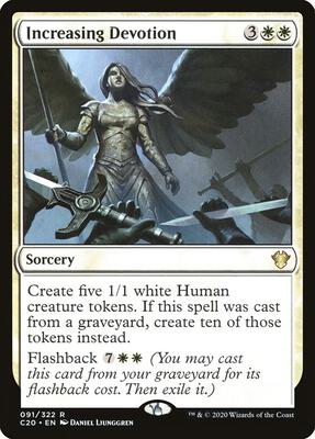 Increasing Devotion card from Commander 2020