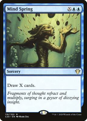 Mind Spring card from Commander 2020