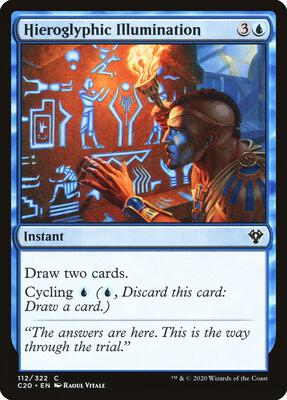 Hieroglyphic Illumination card from Commander 2020