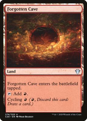 Forgotten Cave card from Commander 2020