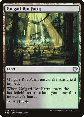 Golgari Rot Farm card from Commander 2020