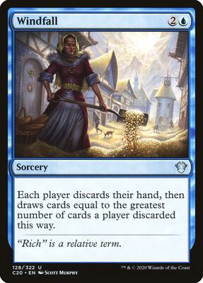 Windfall card from Commander 2020