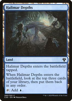 Halimar Depths card from Commander 2020