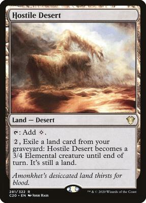 Hostile Desert card from Commander 2020