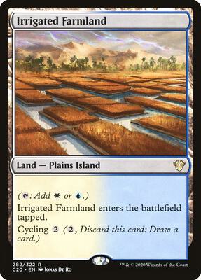 Irrigated Farmland card from Commander 2020