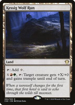 Kessig Wolf Run card from Commander 2020