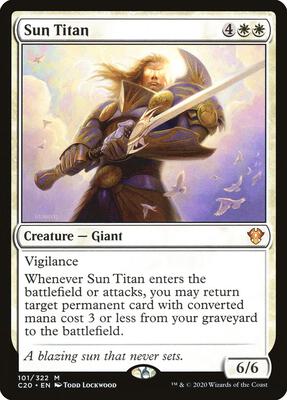 Sun Titan card from Commander 2020