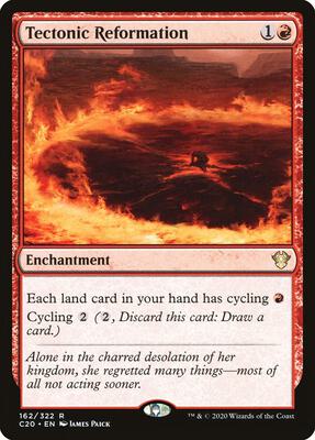 Tectonic Reformation card from Commander 2020