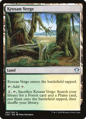 Krosan Verge card from Commander 2020