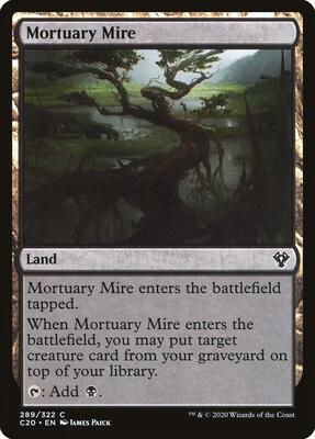 Mortuary Mire card from Commander 2020