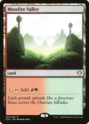 Mossfire Valley card from Commander 2020