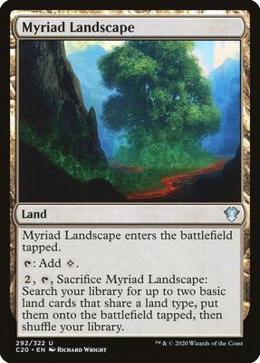 Myriad Landscape card from Commander 2020