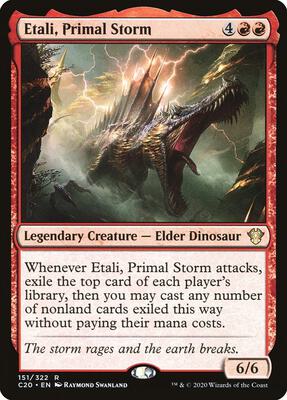 Etali, Primal Storm card from Commander 2020