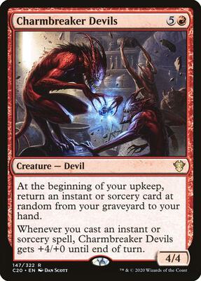 Charmbreaker Devils card from Commander 2020