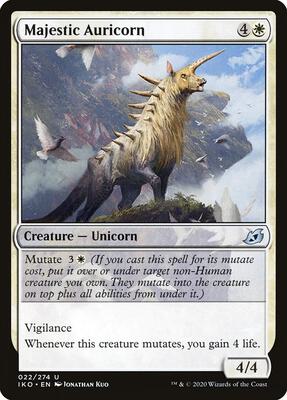 Majestic Auricorn card from Ikoria: Lair of Behemoths