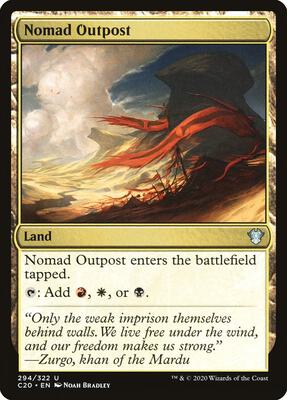 Nomad Outpost card from Commander 2020