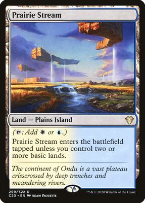 Prairie Stream card from Commander 2020