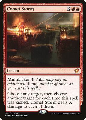 Comet Storm card from Commander 2020