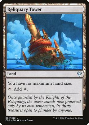 Reliquary Tower card from Commander 2020