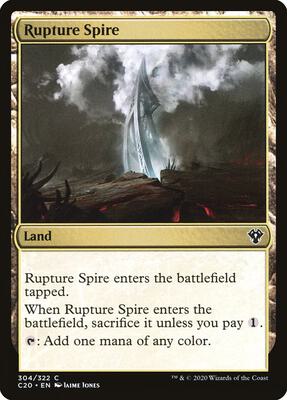 Rupture Spire card from Commander 2020