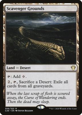 Scavenger Grounds card from Commander 2020