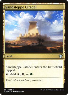 Sandsteppe Citadel card from Commander 2020