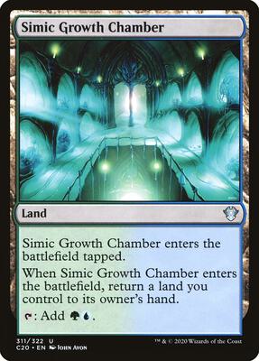 Simic Growth Chamber card from Commander 2020