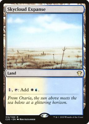 Skycloud Expanse card from Commander 2020