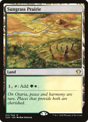 Sungrass Prairie card from Commander 2020