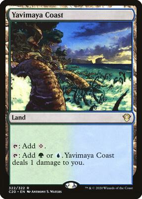 Yavimaya Coast card from Commander 2020